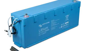 Batería de litio Victron Energy 51.2V-100Ah, ideal para descarga profunda.