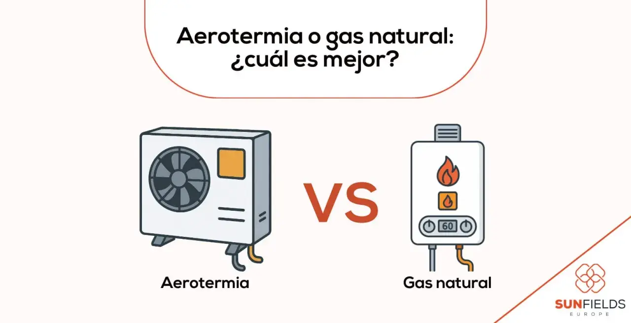 Comparativa: aerotermia vs. gas natural. ¿Es hora de sustituir caldera de gas por aerotermia?